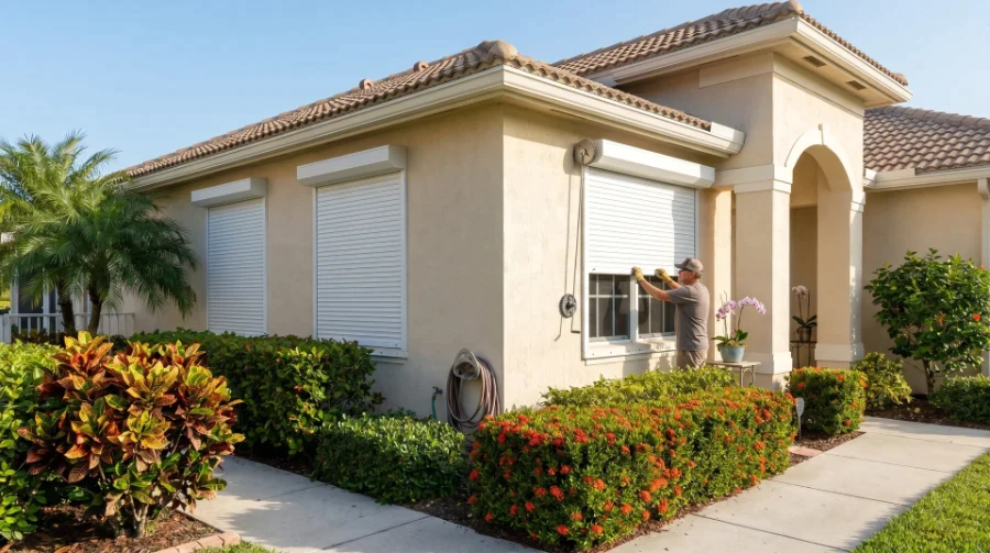 Manual Roll-Down Shutters