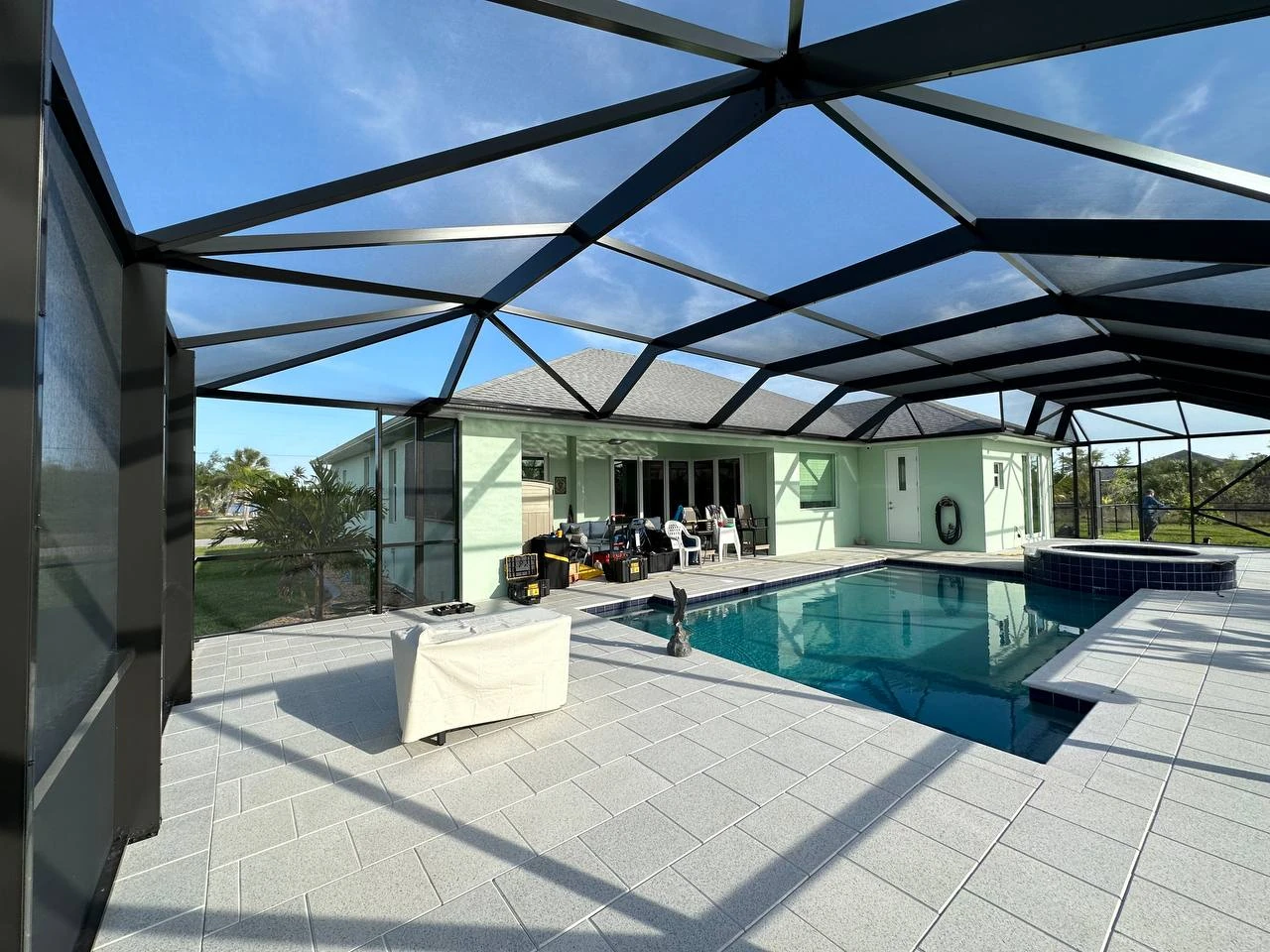 Screen Pool Enclosure