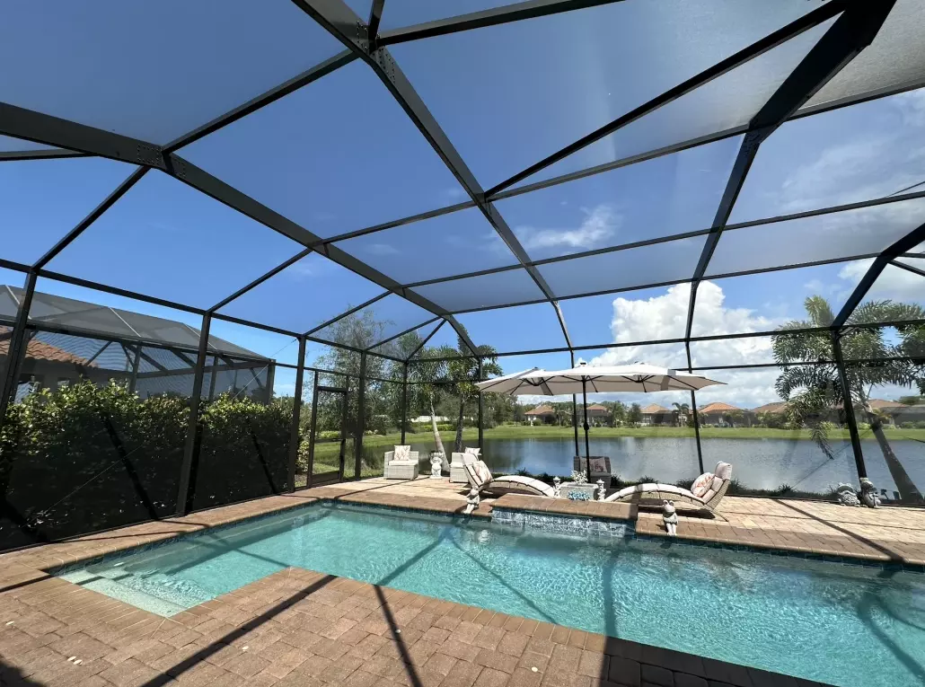 Before and after: transforming a backyard with a new pool enclosure in Nokomis