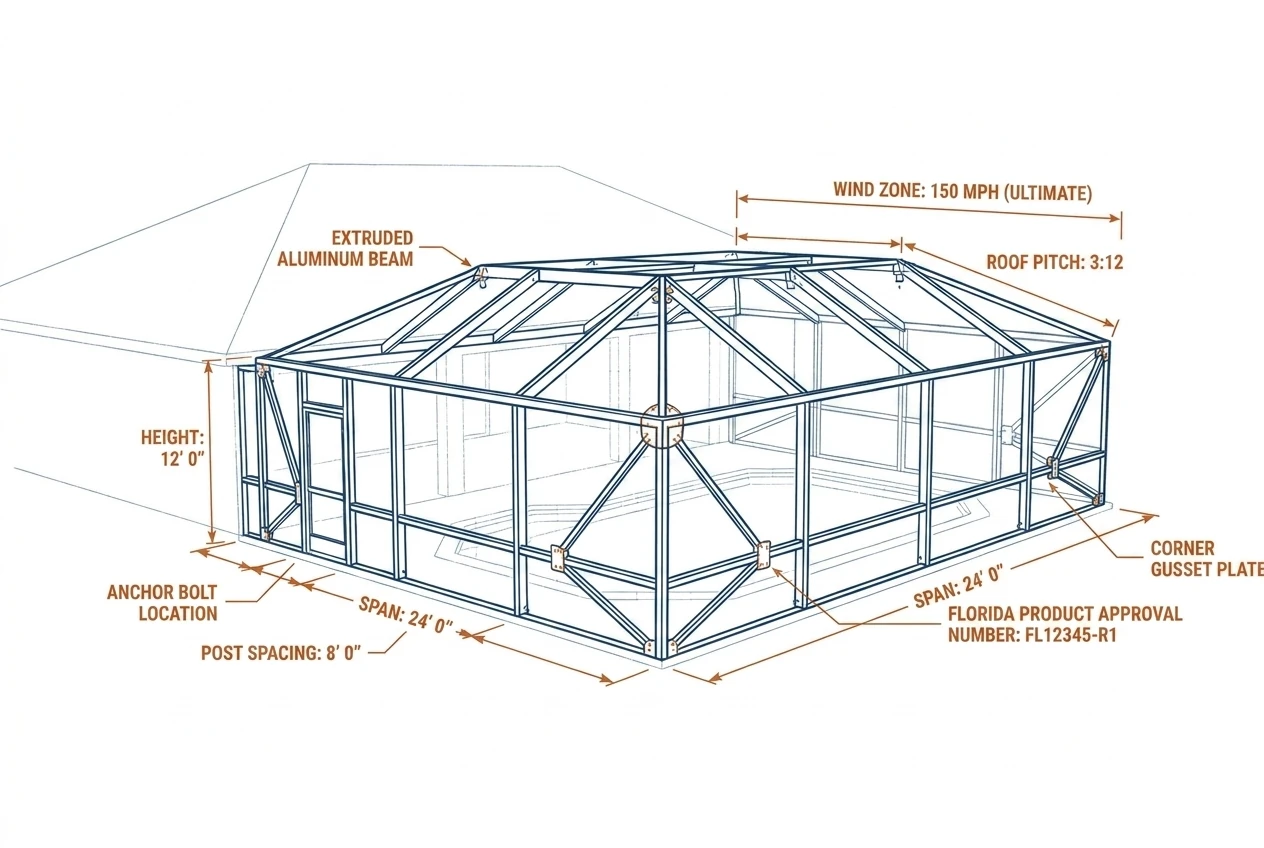 How Safe Is a Screen Enclosure in Strong Wind?
