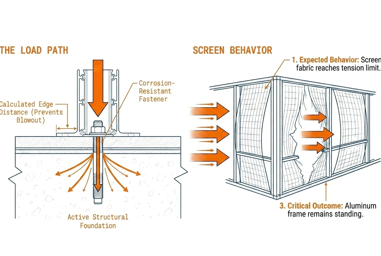 The structure is only as safe as its connection to the foundation.