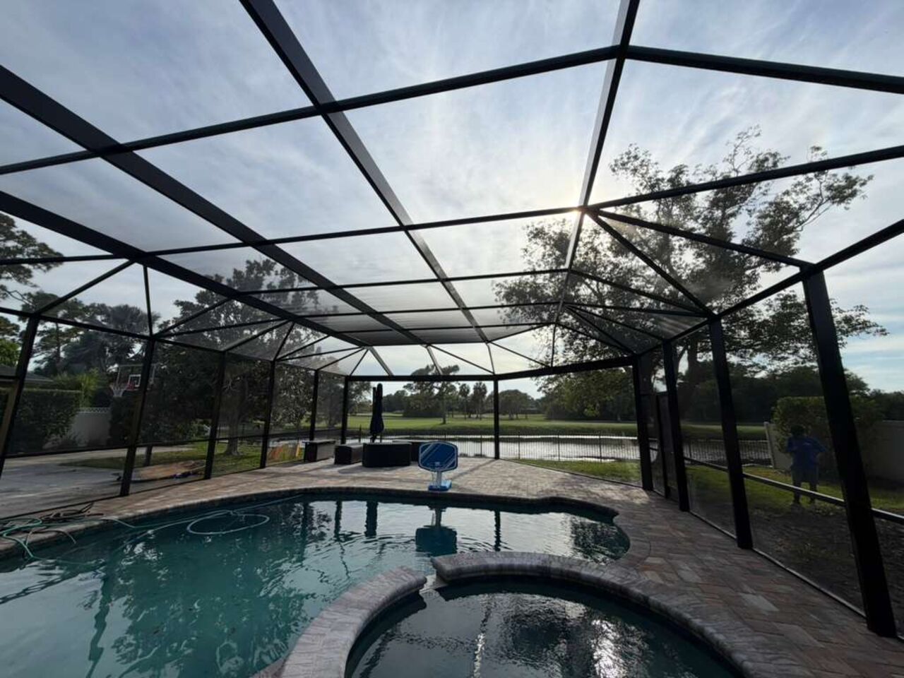 Screen pool cage 4345