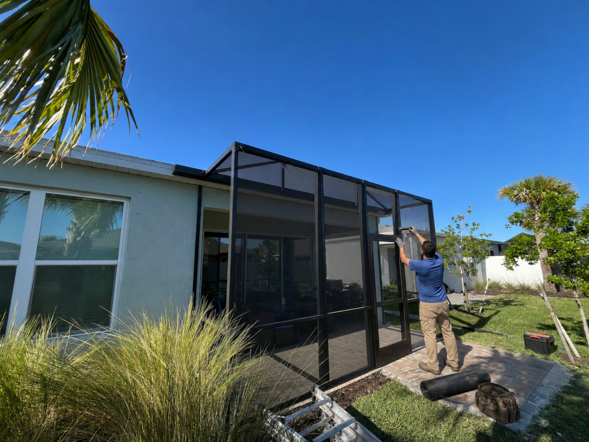 port charlotte no-see-um screen installation