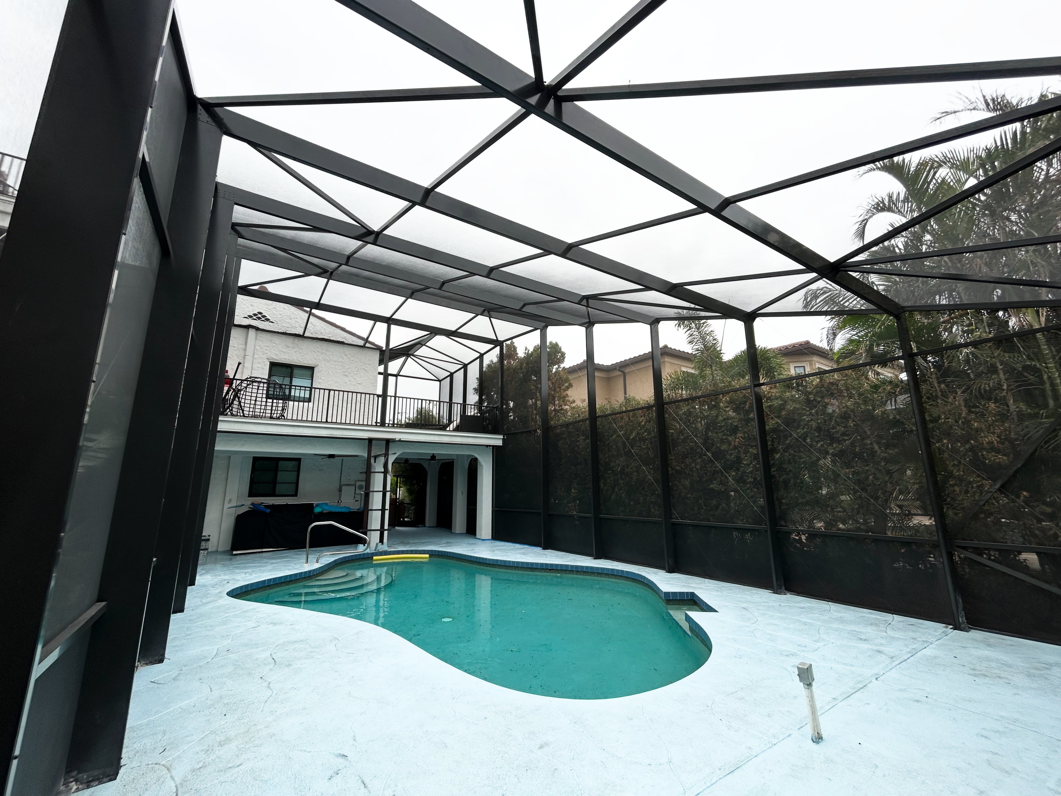 Screened pool area two story home Venice FL