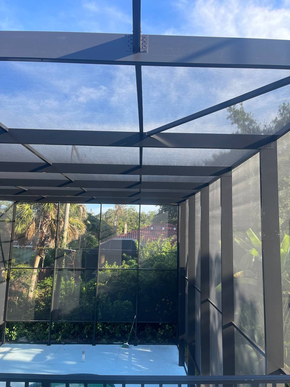 Flat roof doubled 2x10 smb beams Venice FL
