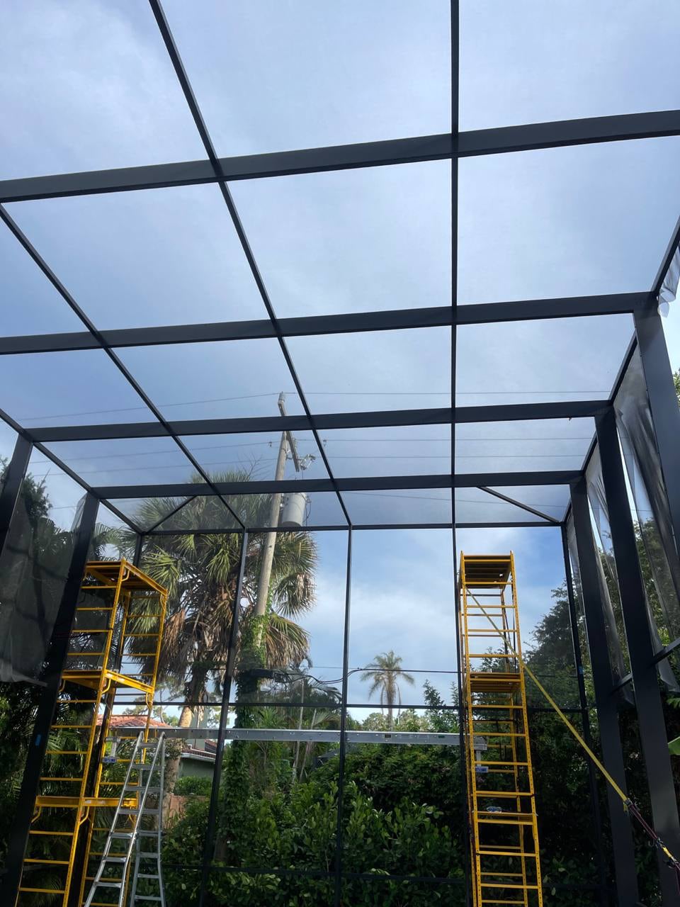 Screen enclosure roof panels Venice Florida