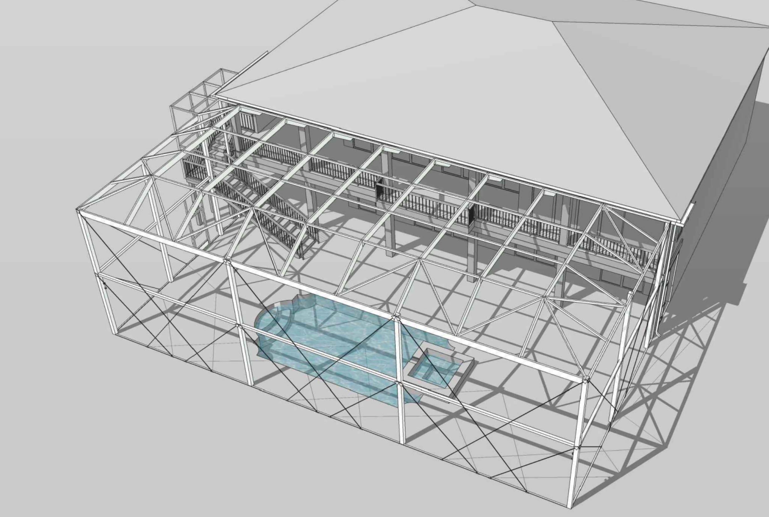 3D-Visual Two Story Enclosure Sanibel FL