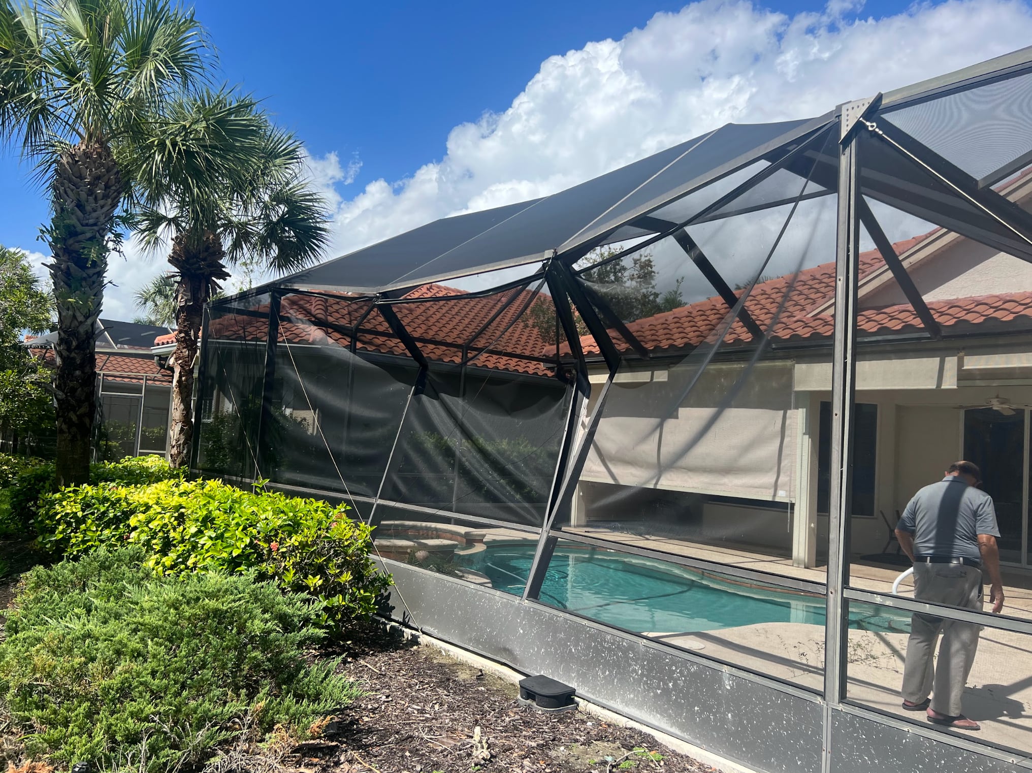 Pool cage replacement florida before