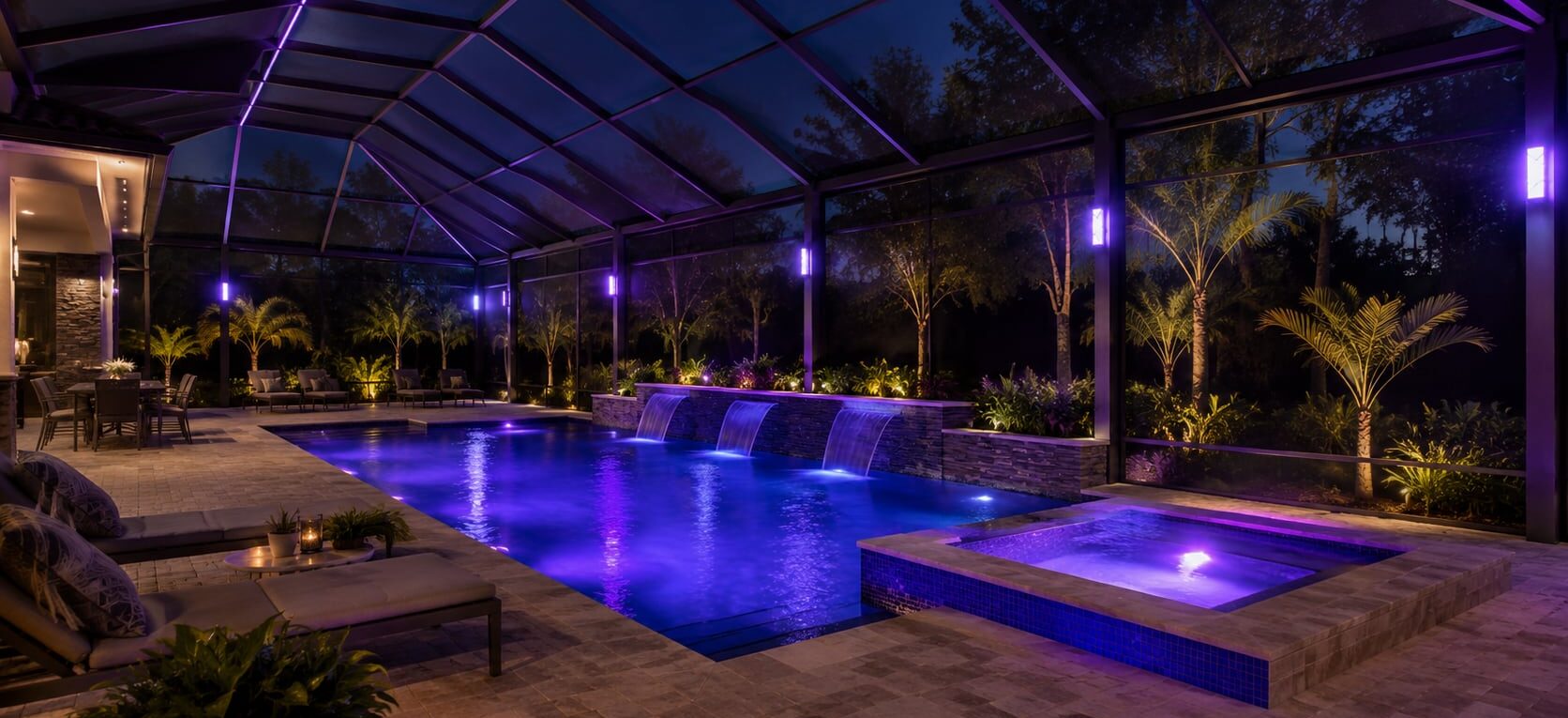 Pool Cage Lighting in Florida
