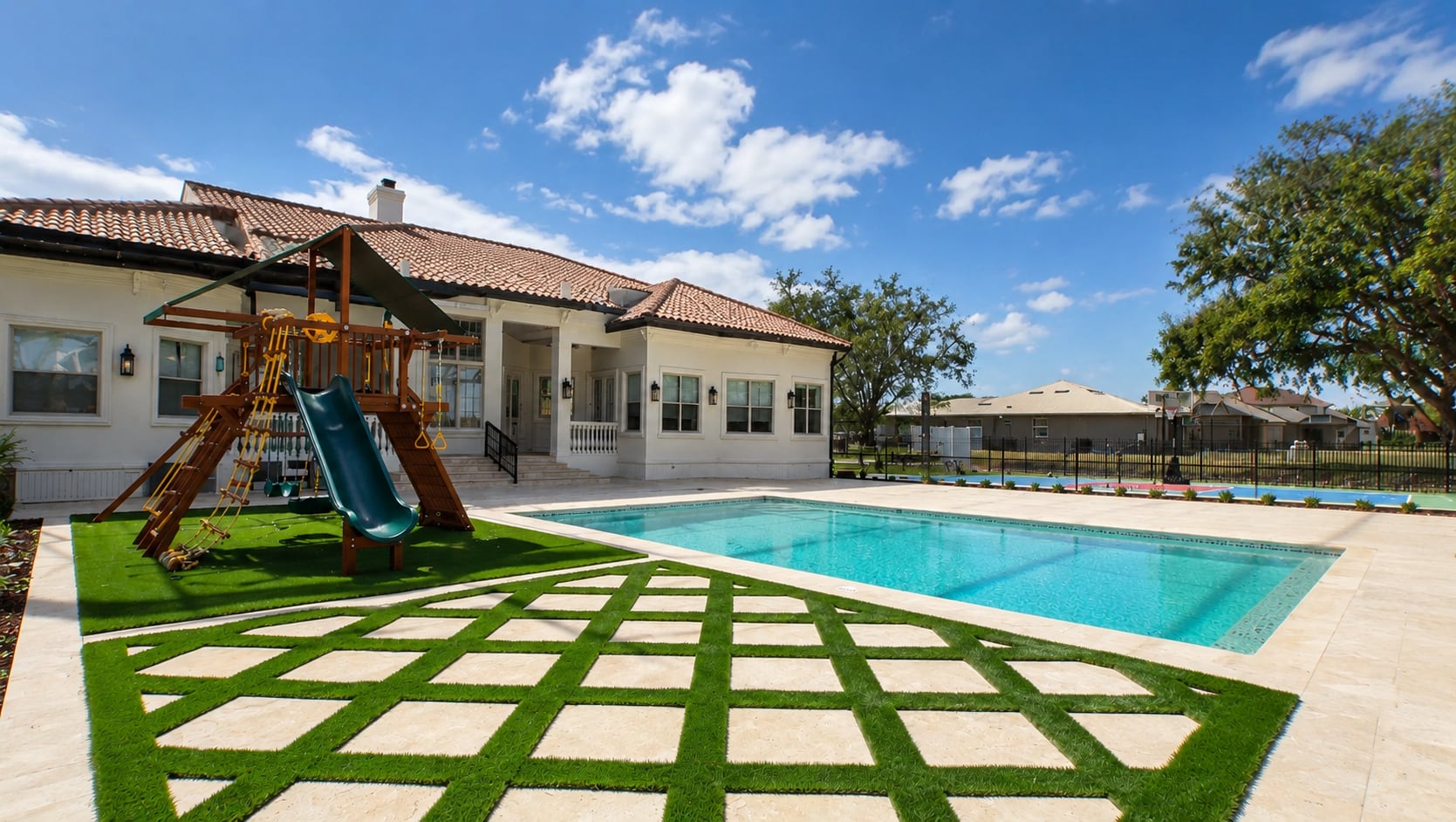 Panoramic screen pool lanai before thonotosassa FL