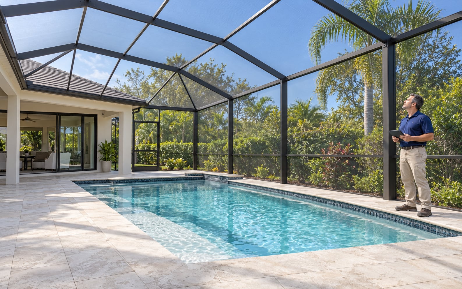 Florida pool screen enclosure project review
